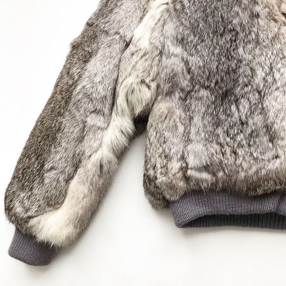 Richard Mann vintage fur bomber jacket VGUC Kids 6Y - Picture 4 of 6